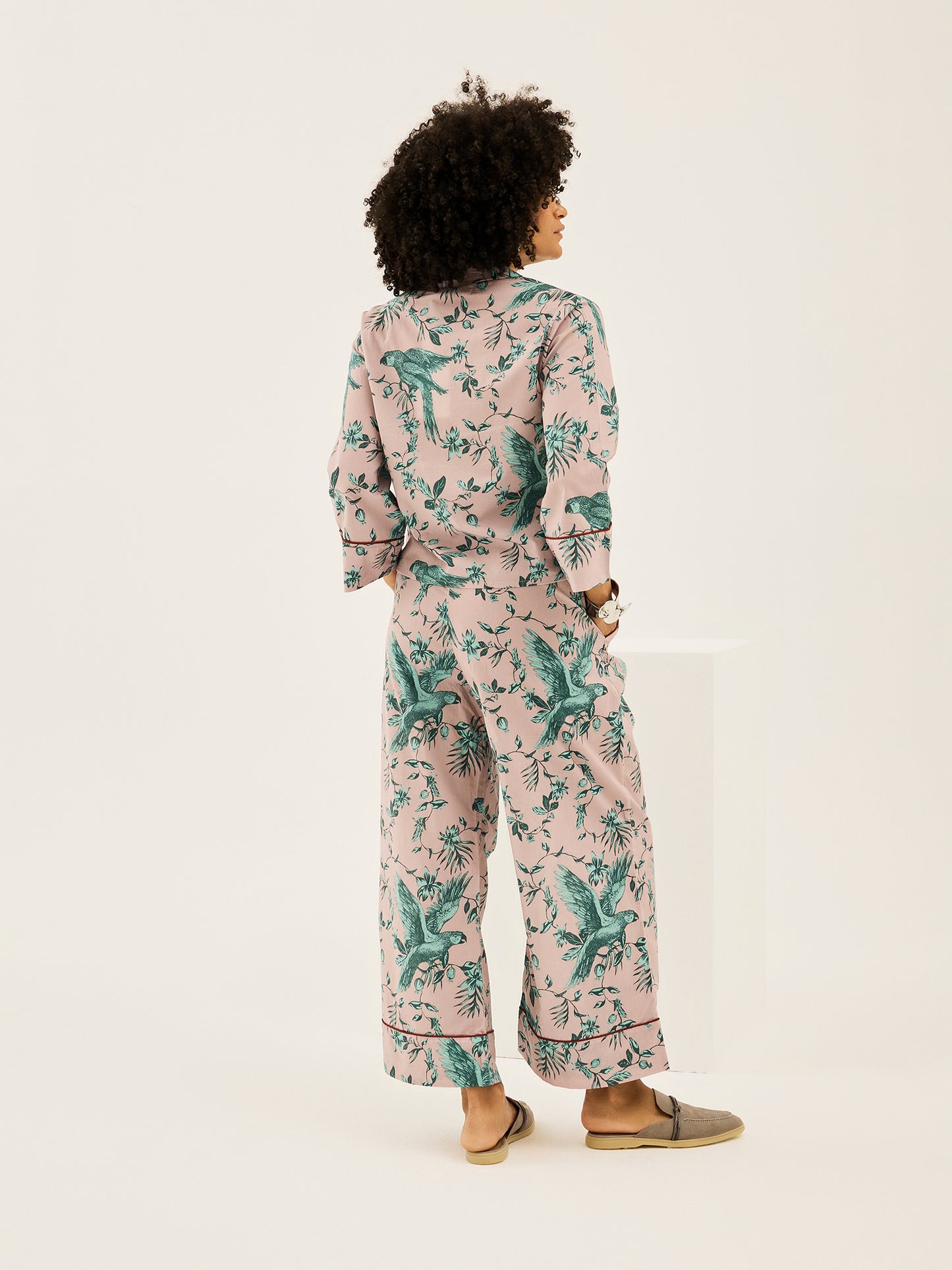 Parrot Pink Boxy Pajama Set