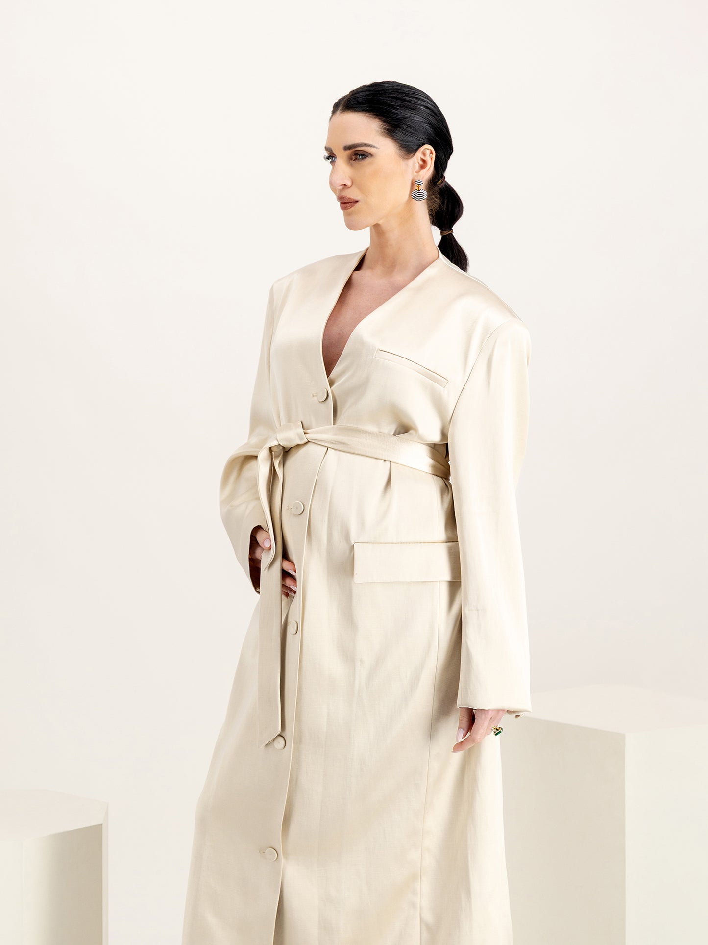 Adeeba Creme Duchess Viscose
