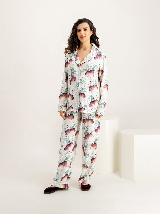 TigerLily Cream Jersey Long Set