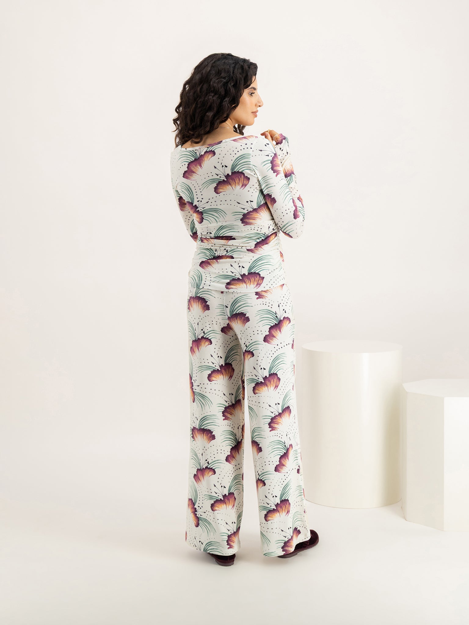 TigerLily Cream Jersey Wrap Set