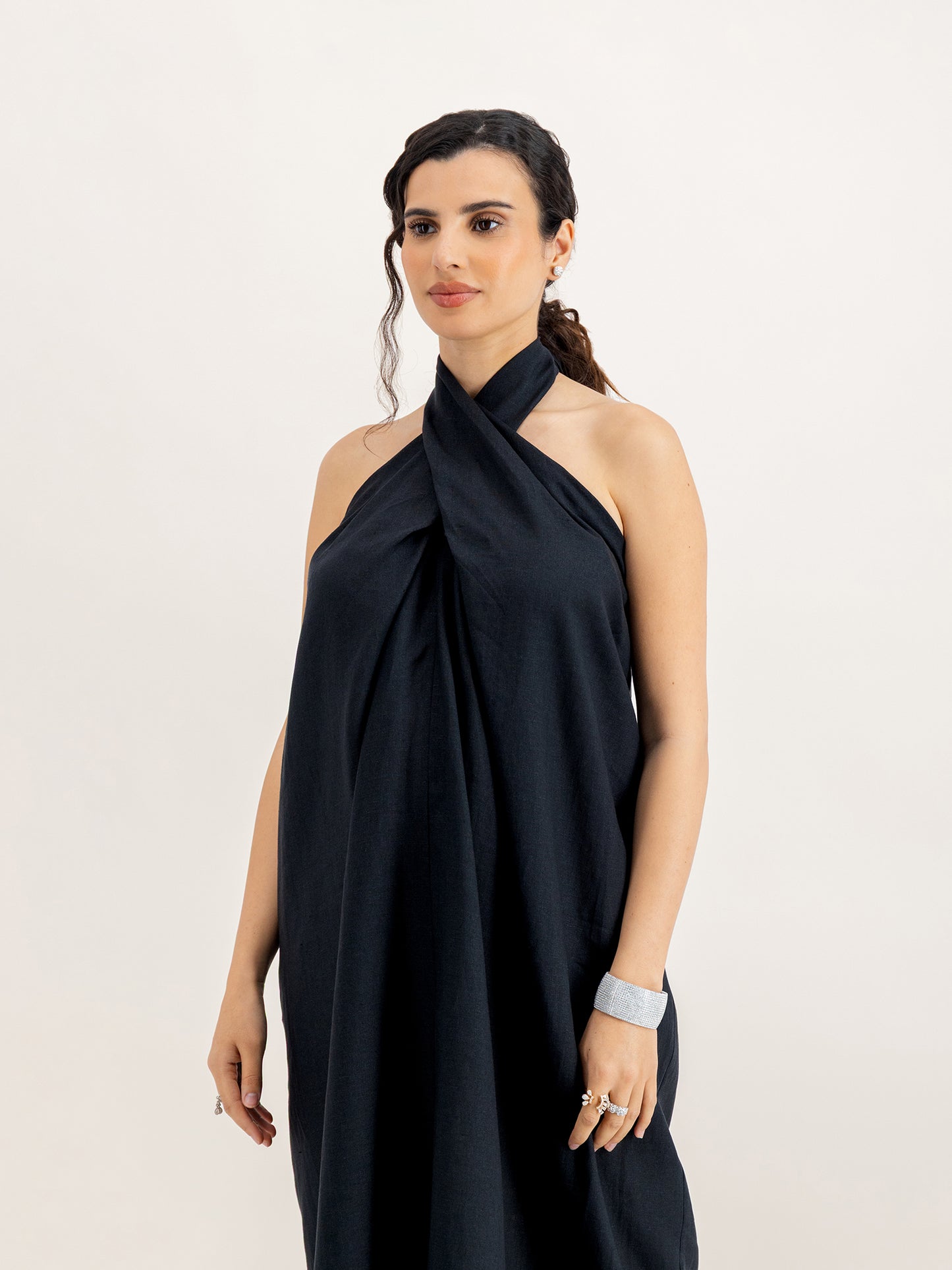 Fiona Jet Black Dress