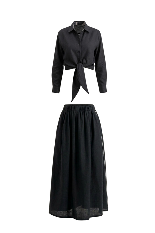 Wendy Black Top & Nina Black Skirt