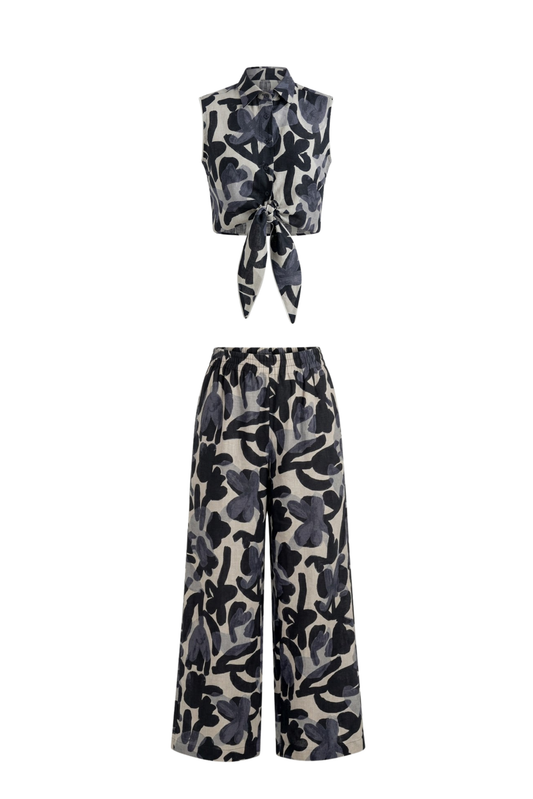 Tamira Jet Black Pants & Astrid Black Top