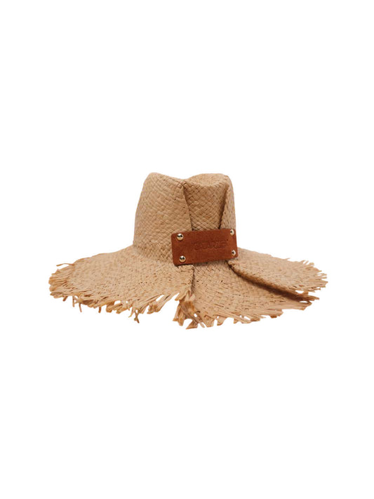 Antanarivo Frayed Raphia Fedora