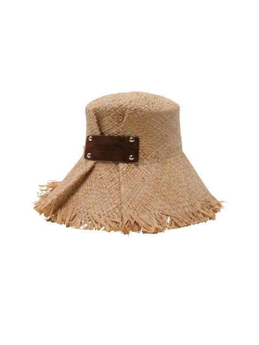 Maputo Frayed Raphia Cloche