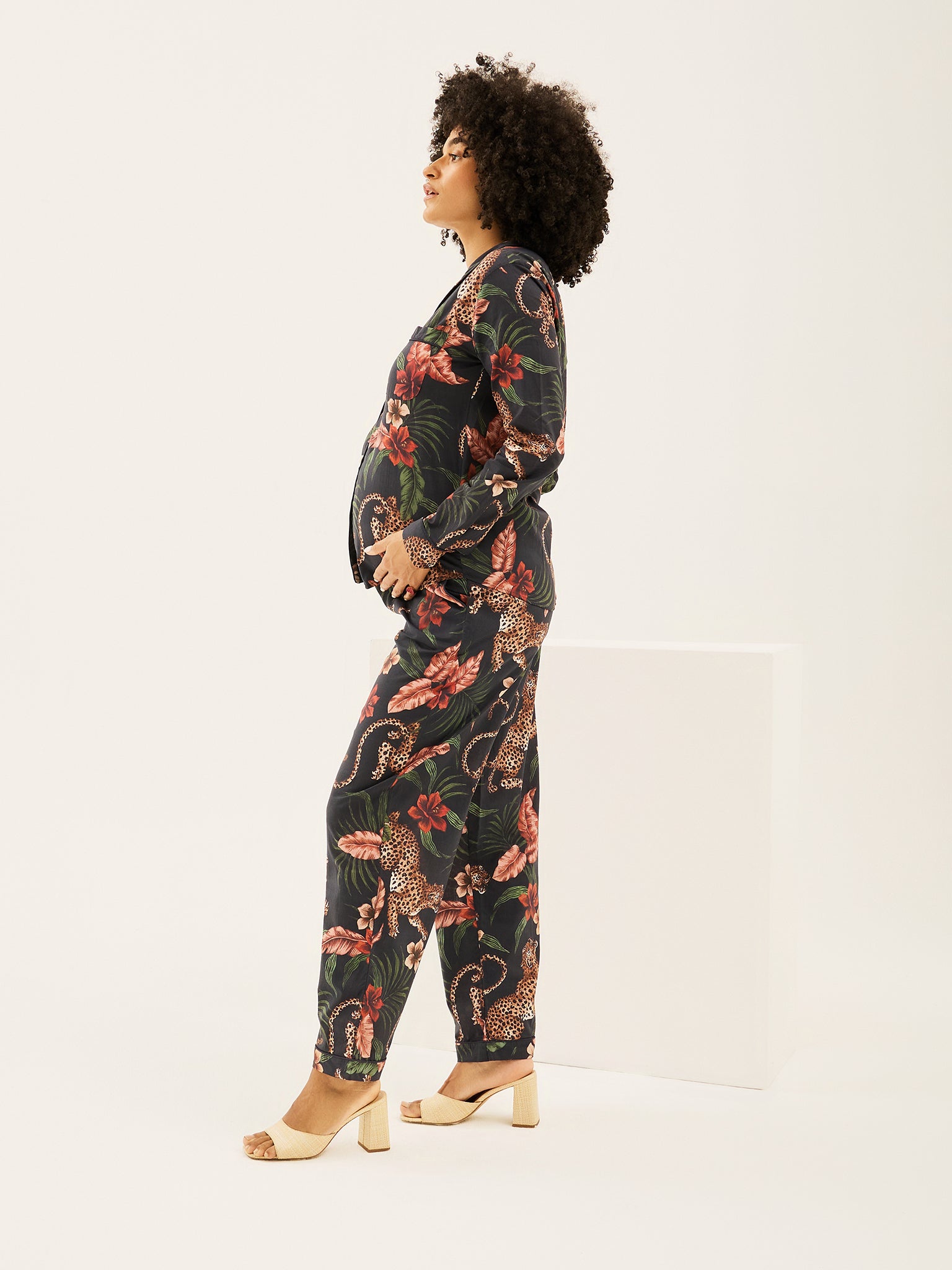 Soleia Navy Long Pajama Set