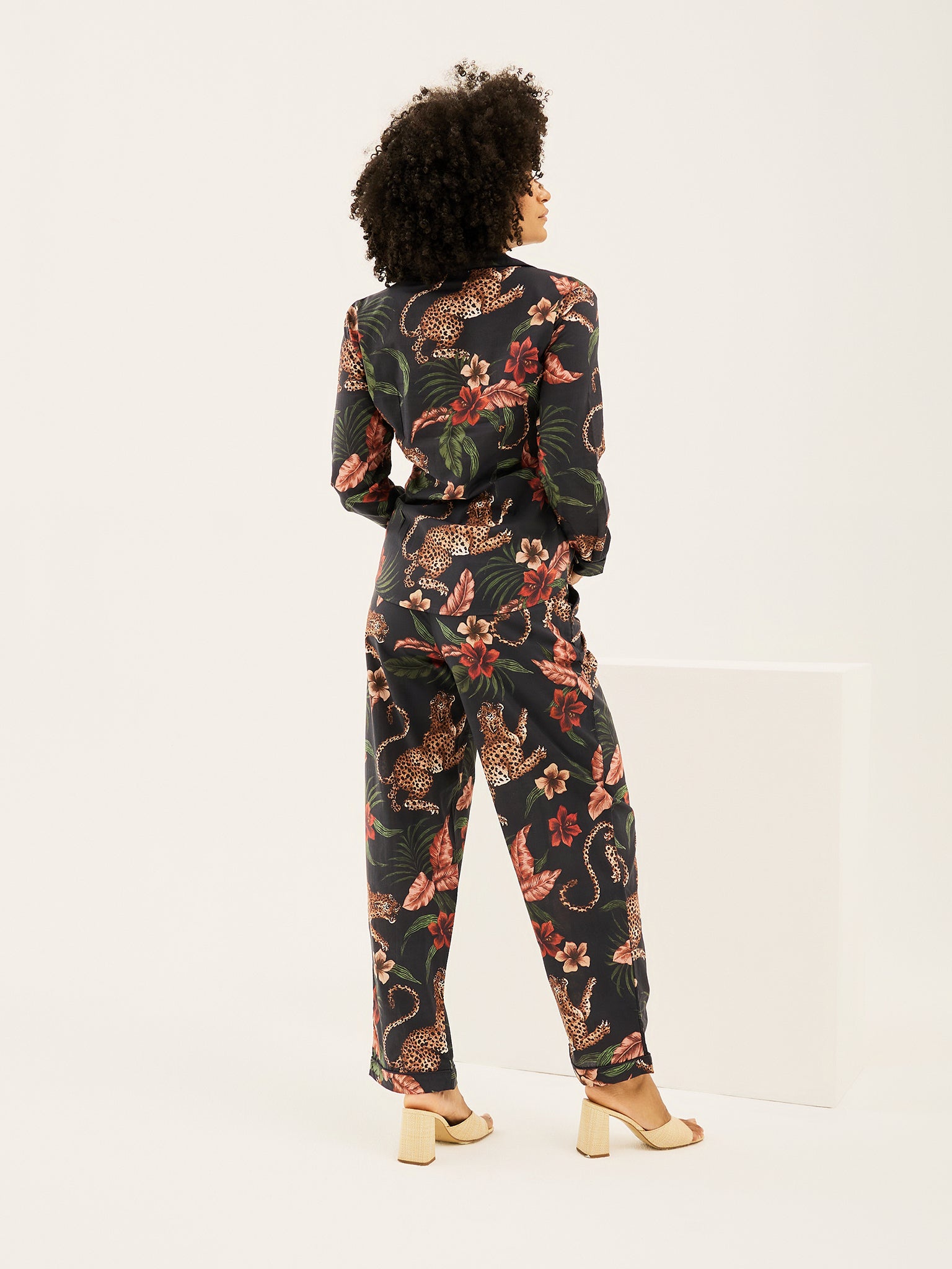 Soleia Navy Long Pajama Set