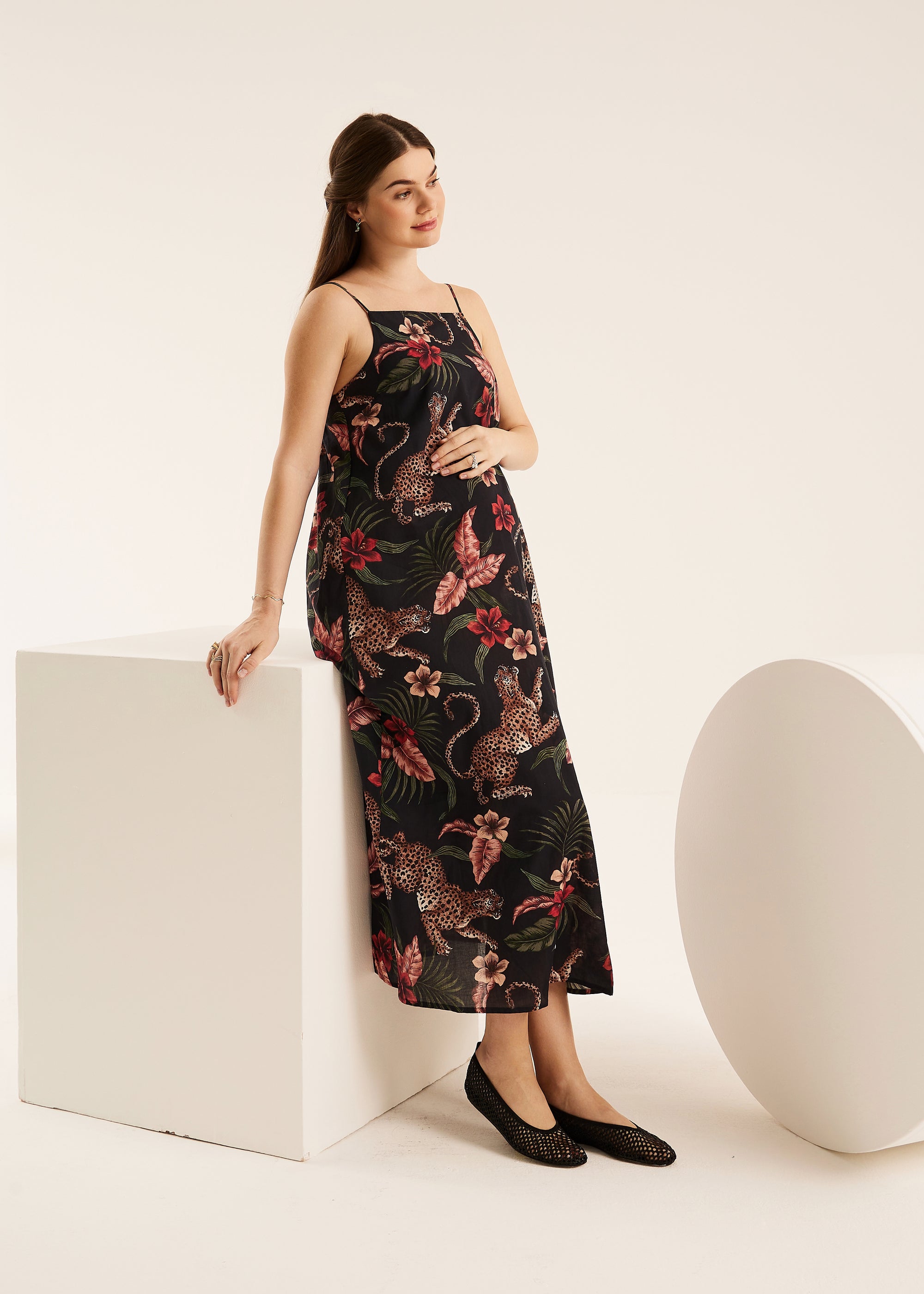 Soleia Navy Square Nightie