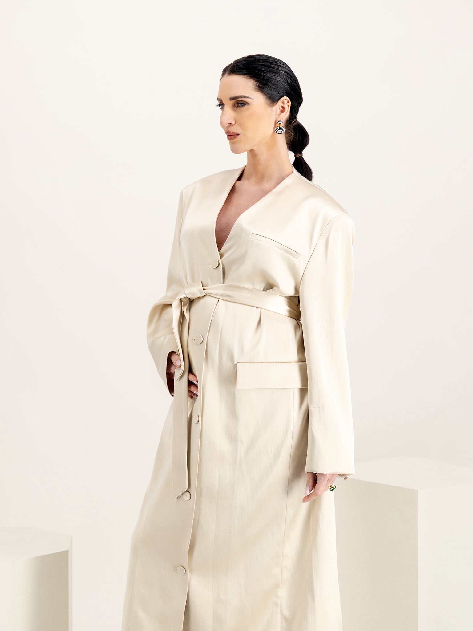 Adeeba Creme Duchess Viscose