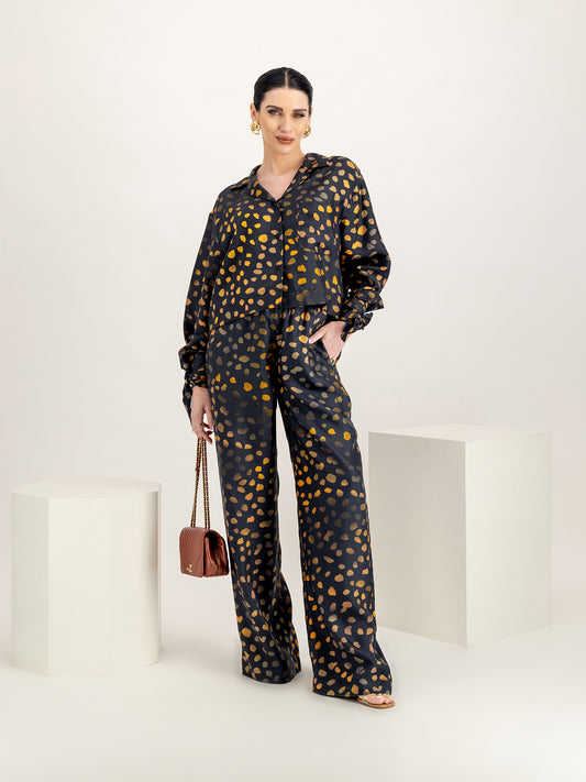 Arvenn Moonlit Dots Twill Silk