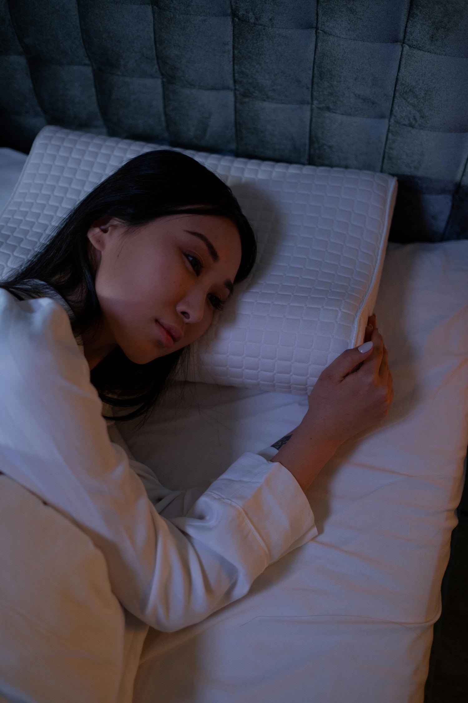 falling asleep in cozy dark room