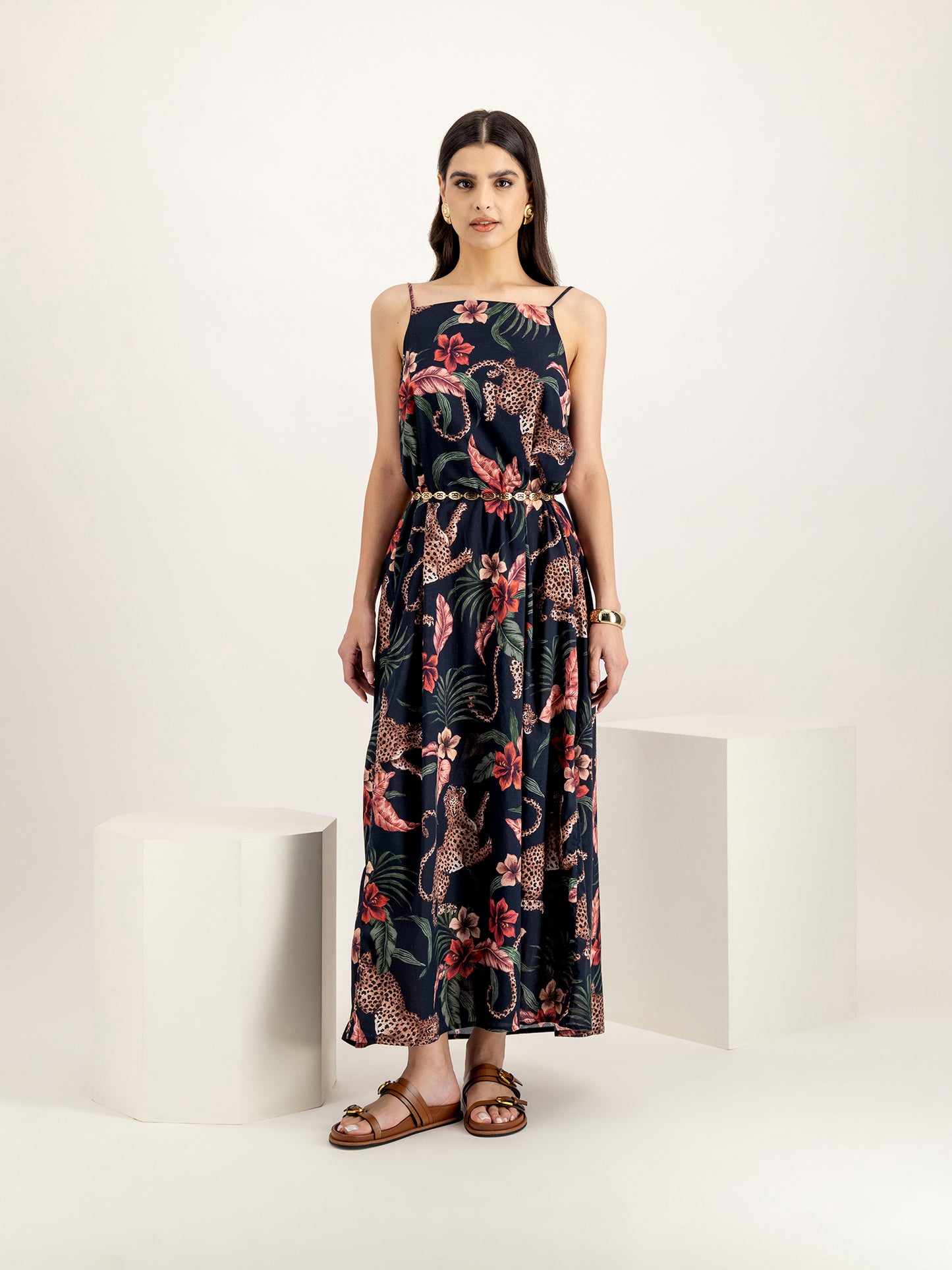 Soleia Navy Square Nightie