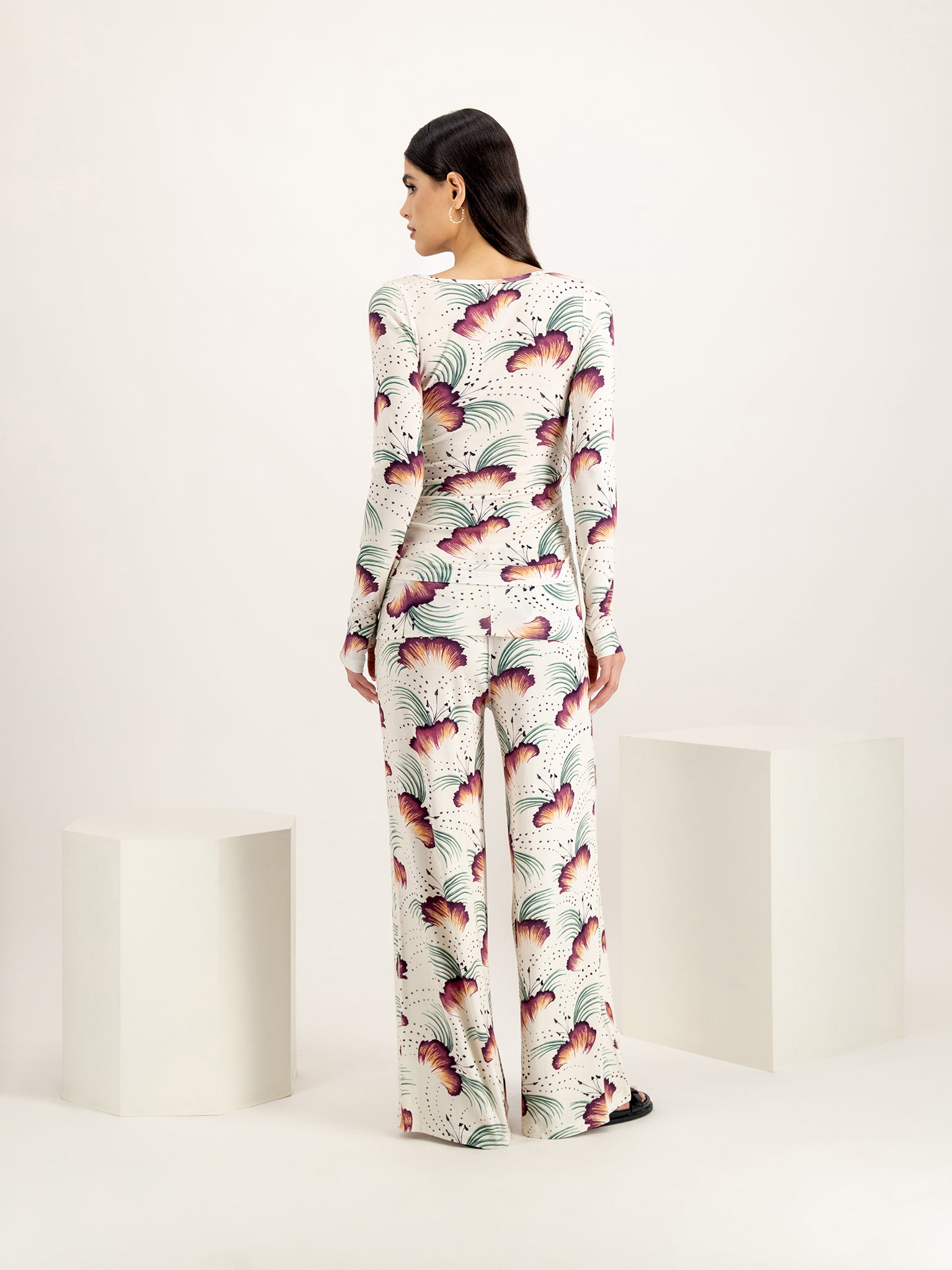 TigerLily Cream Jersey Wrap Set